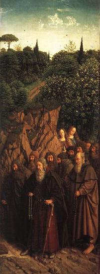 EYCK, Jan van The Ghent Altarpiece: The Holy Hermits